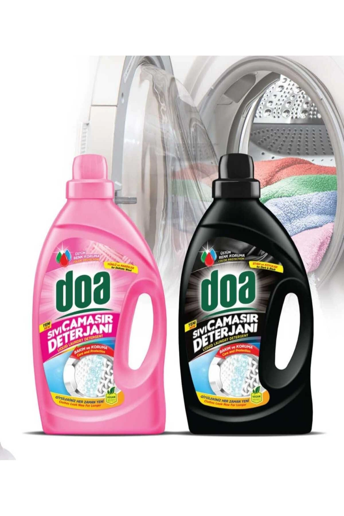 Doa Sıvı Çamaşır Deterjanı 2,7L Bakım ve Onarım Siyah ve Koyular
