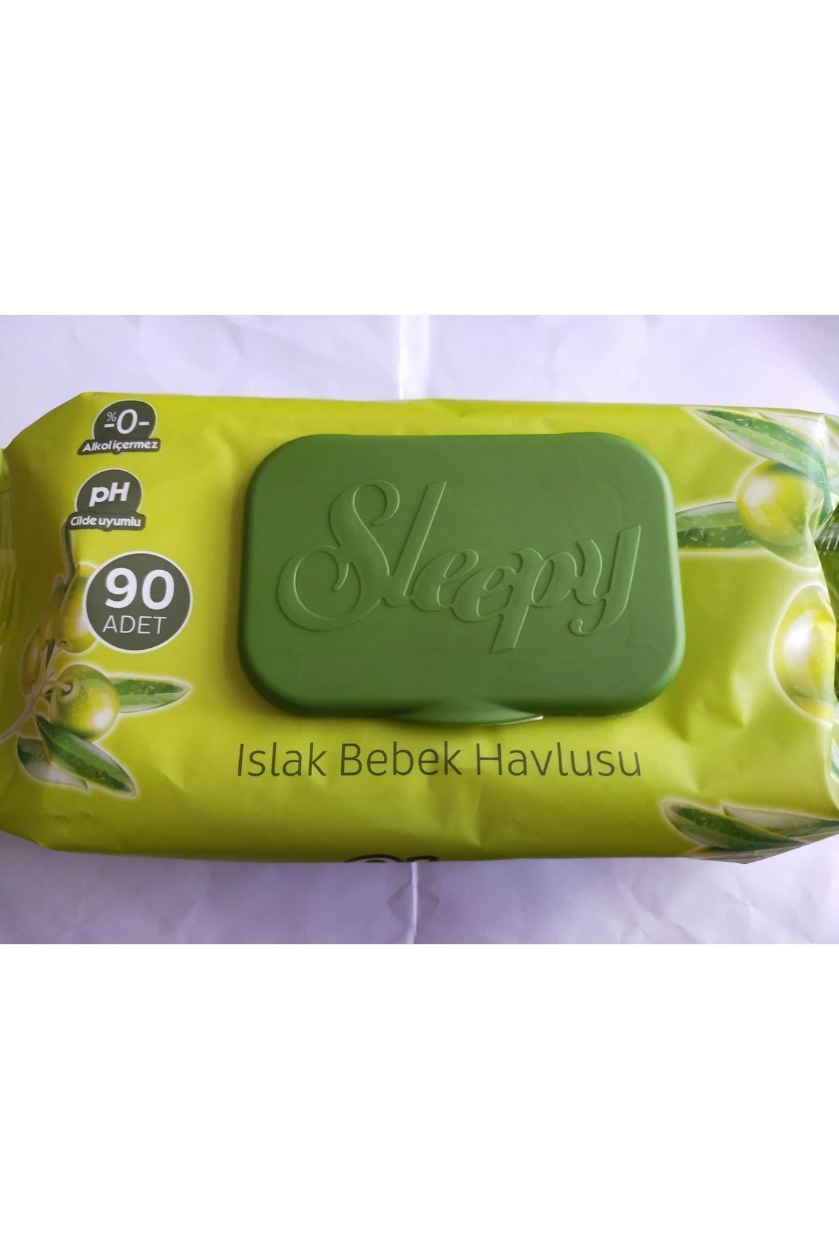 Sleepy Doğal Zeytinyağlı Islak Bebek Havlusu