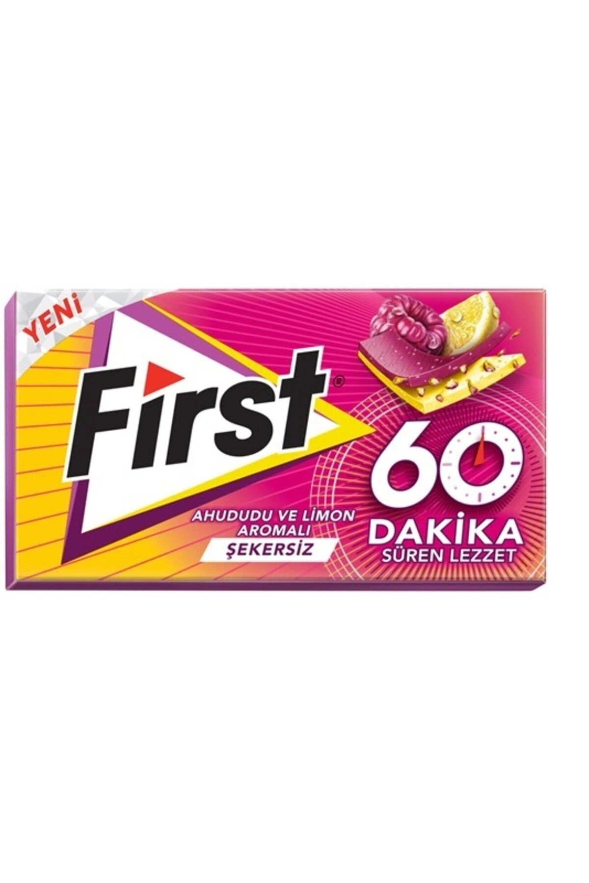 Fırst 60Dk Ahududu & Limon Aromalı Şekersiz Sakız 27G