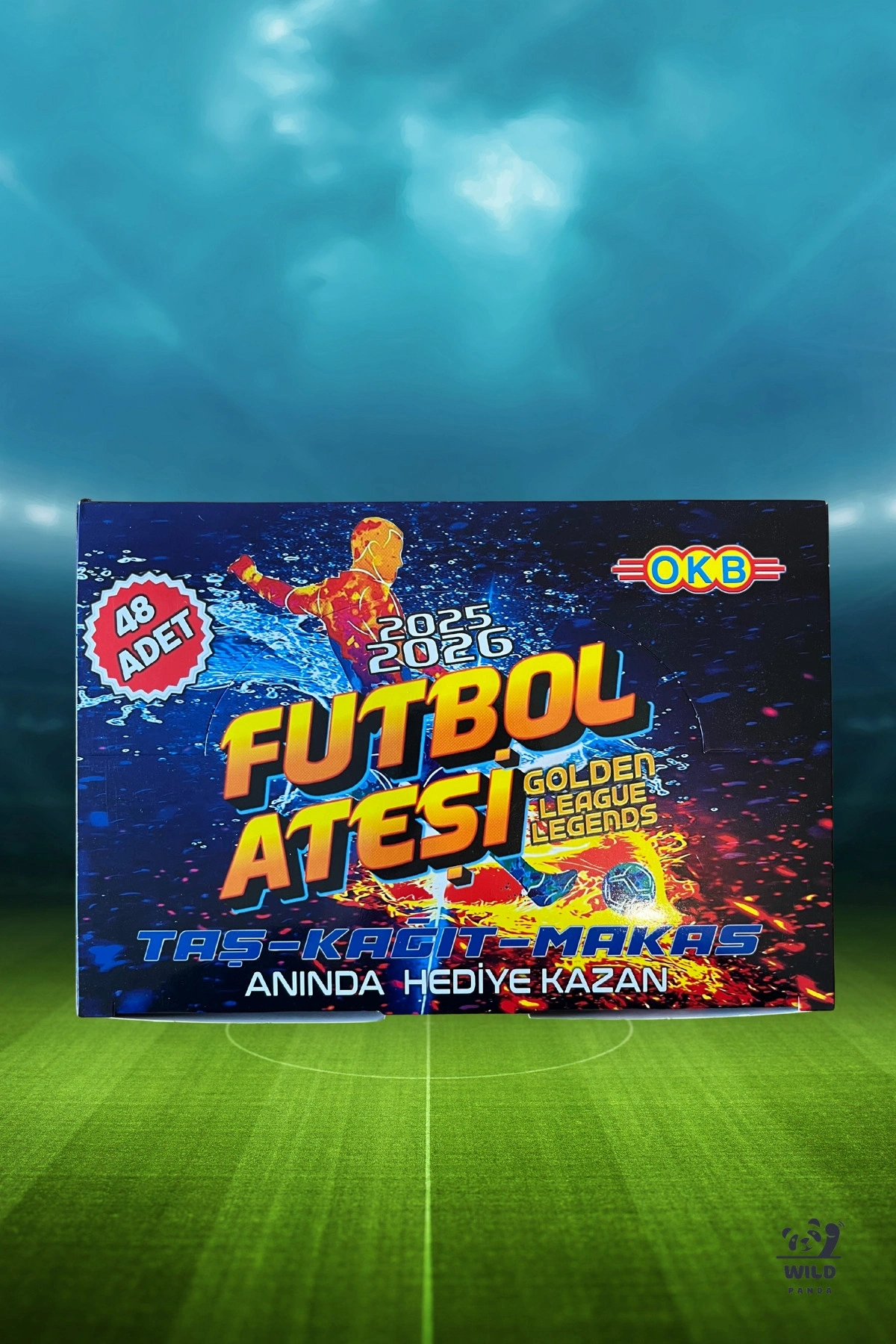 Futbol Ateşi Taş Kağıt Makas Sporcu 48 Kutu Tam Paket Futbolcu Kartı 384 Adet Kart