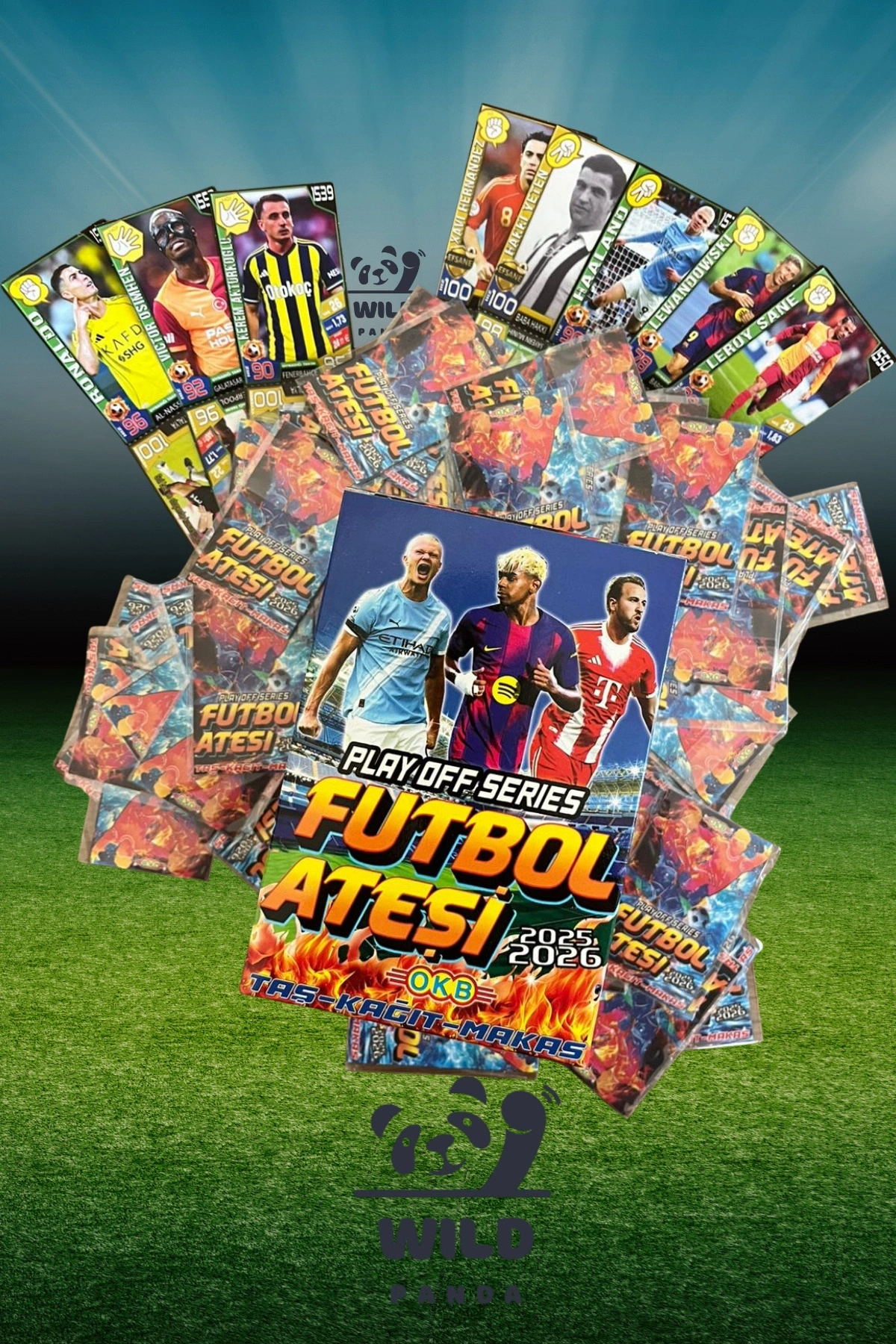 Futbol Ateşi Taş Kağıt Makas 200 Poşet Toplam 400 Adet Futbolcu Kartı