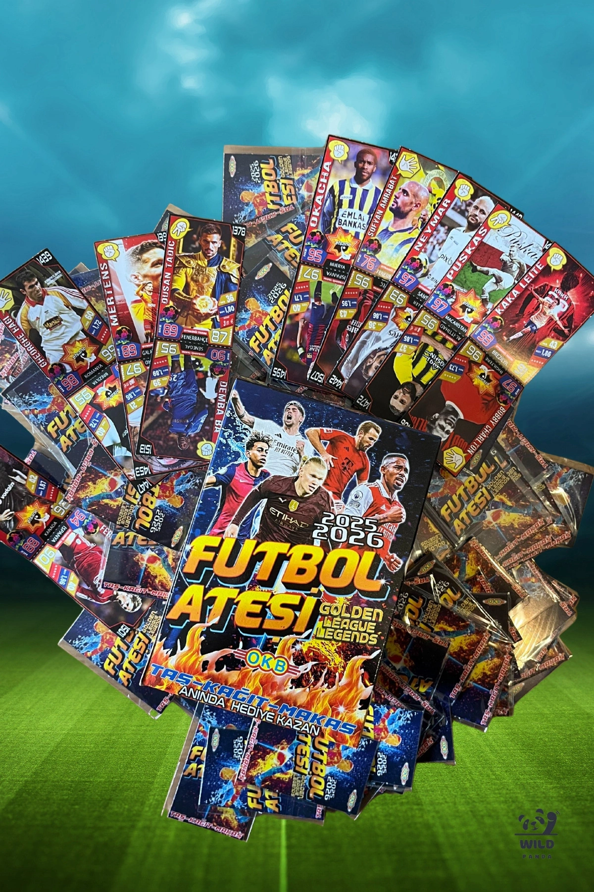 Futbol Ateşi Taş Kağıt Makas 200 Poşet Toplam 400 Adet Futbolcu Kartı