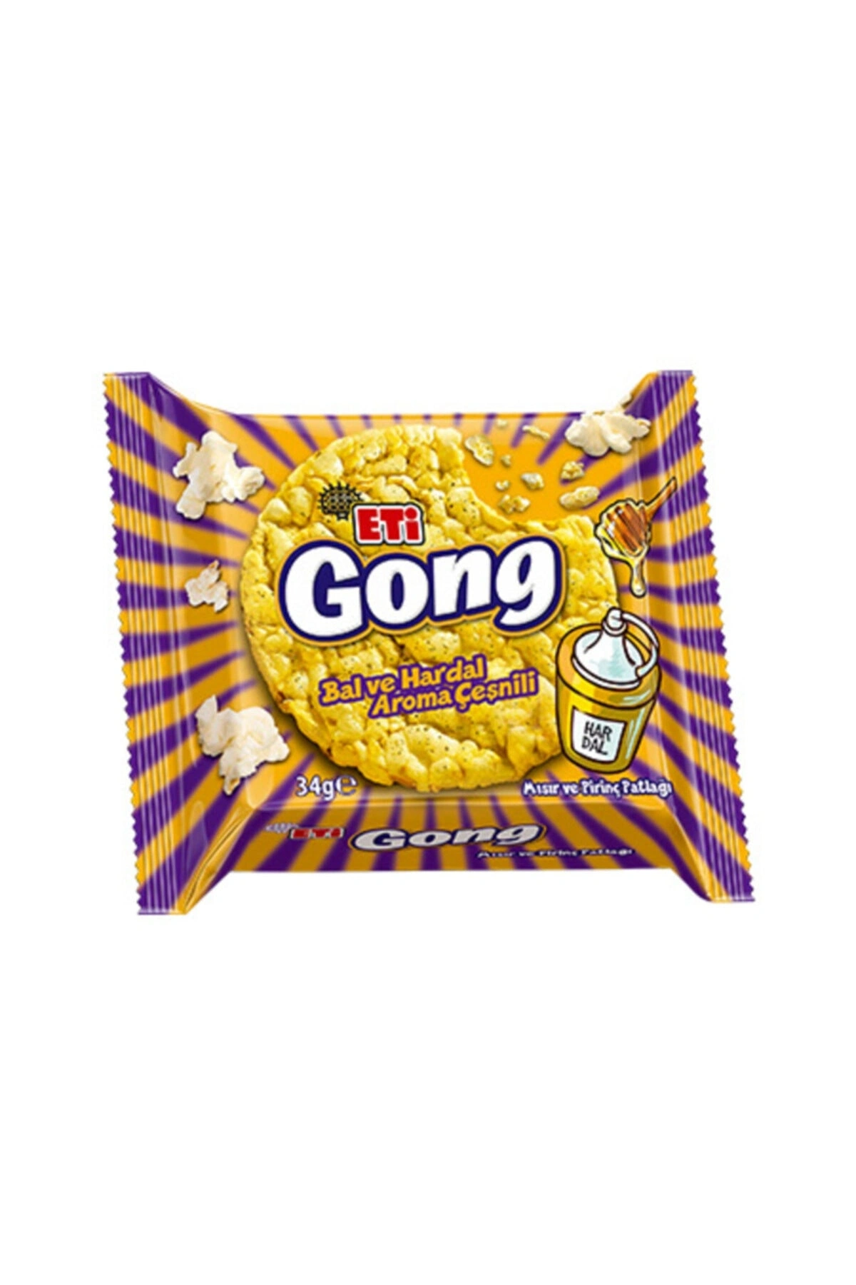 Eti Gong Bal Ve Hardal Aroma Çeşnili 34 G