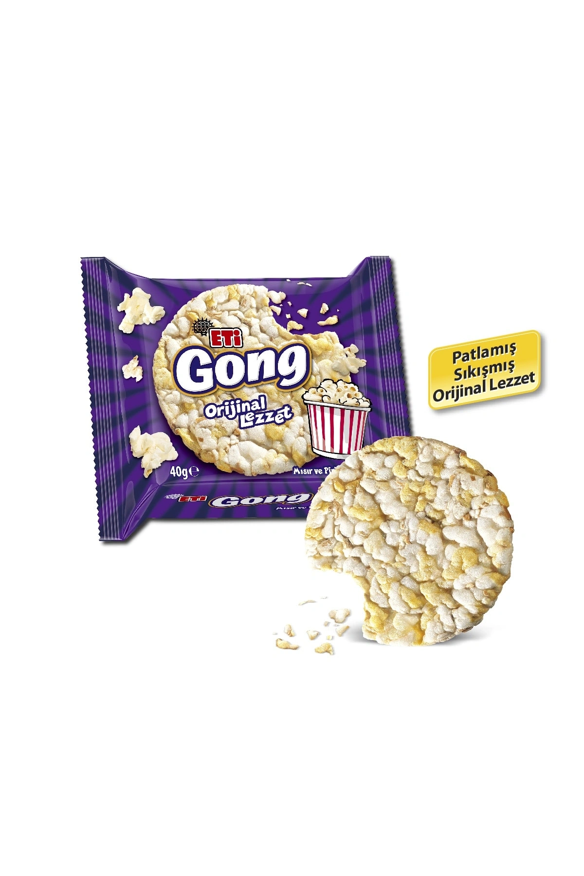 Eti Gong Mısır ve Pirinç Patlağı 40 g