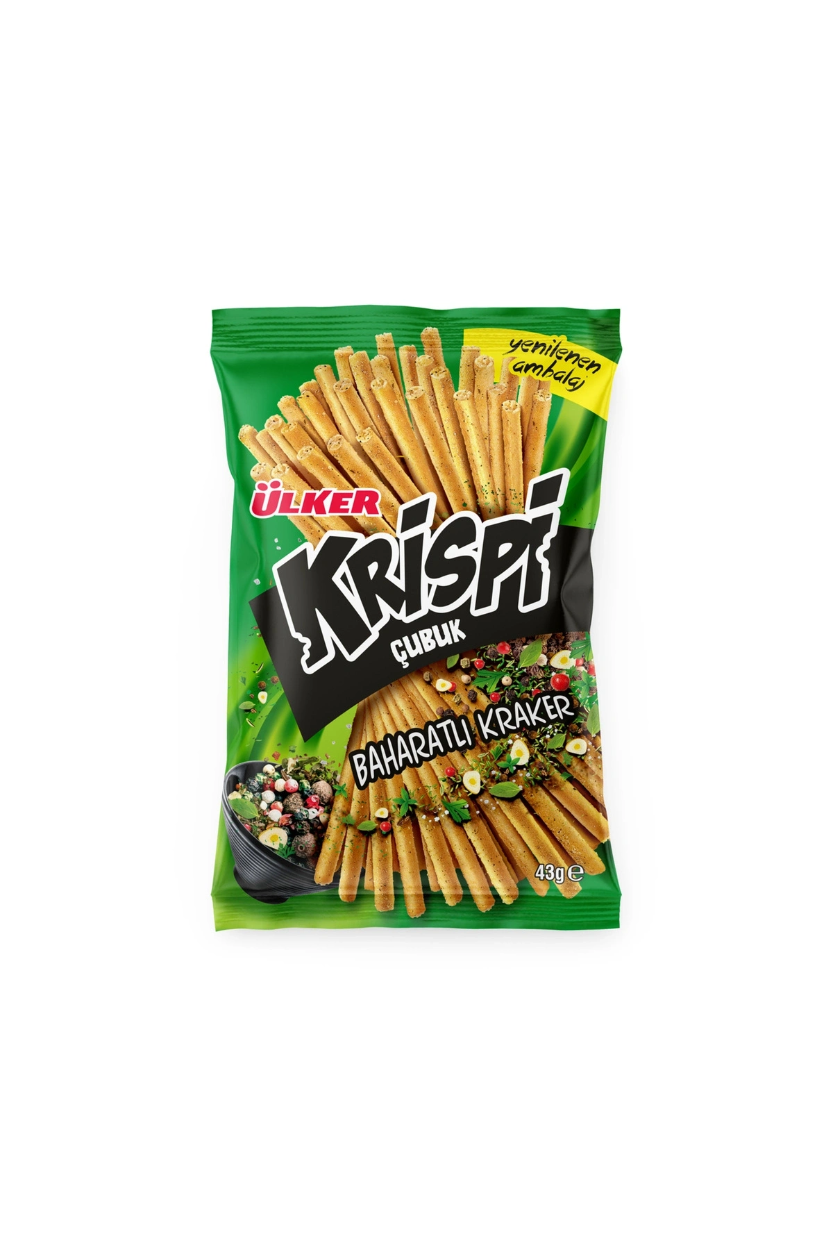 Ülker KRİSPİ BAHARATLI ÇUBUK KRAKER 43G