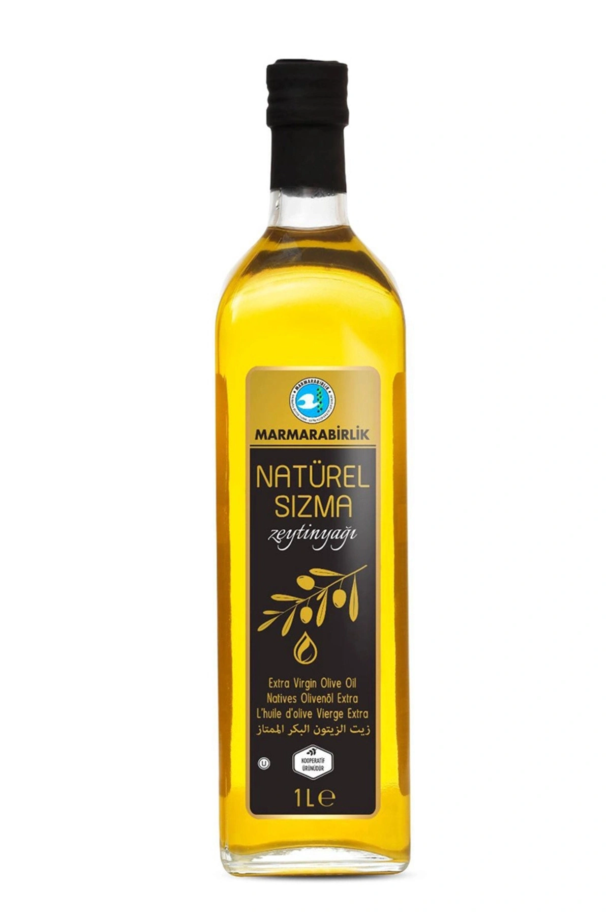 Marmara Birlik Natürel Sızma Zeytinyağı 1 Lt Cam Şişe
