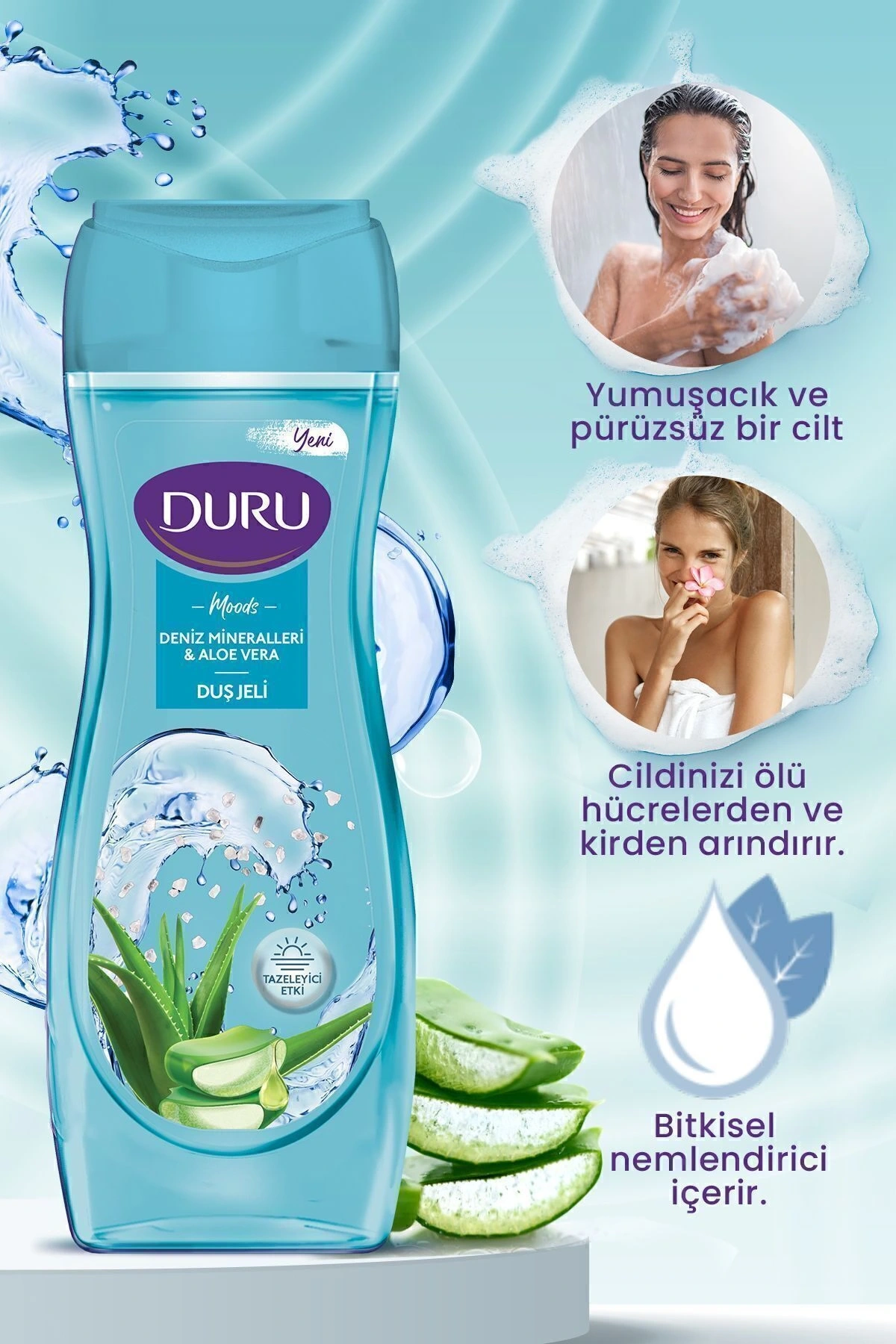 Duru Moods Deniz Mineralleri & Aloe Vera Duş Jeli 450ml