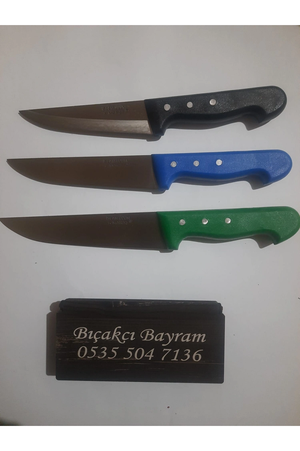 Mutfak ve Kasap Bıçağı Seti 3’lü – Yüzme, Doğrama ve Sıyırma Bıçağı