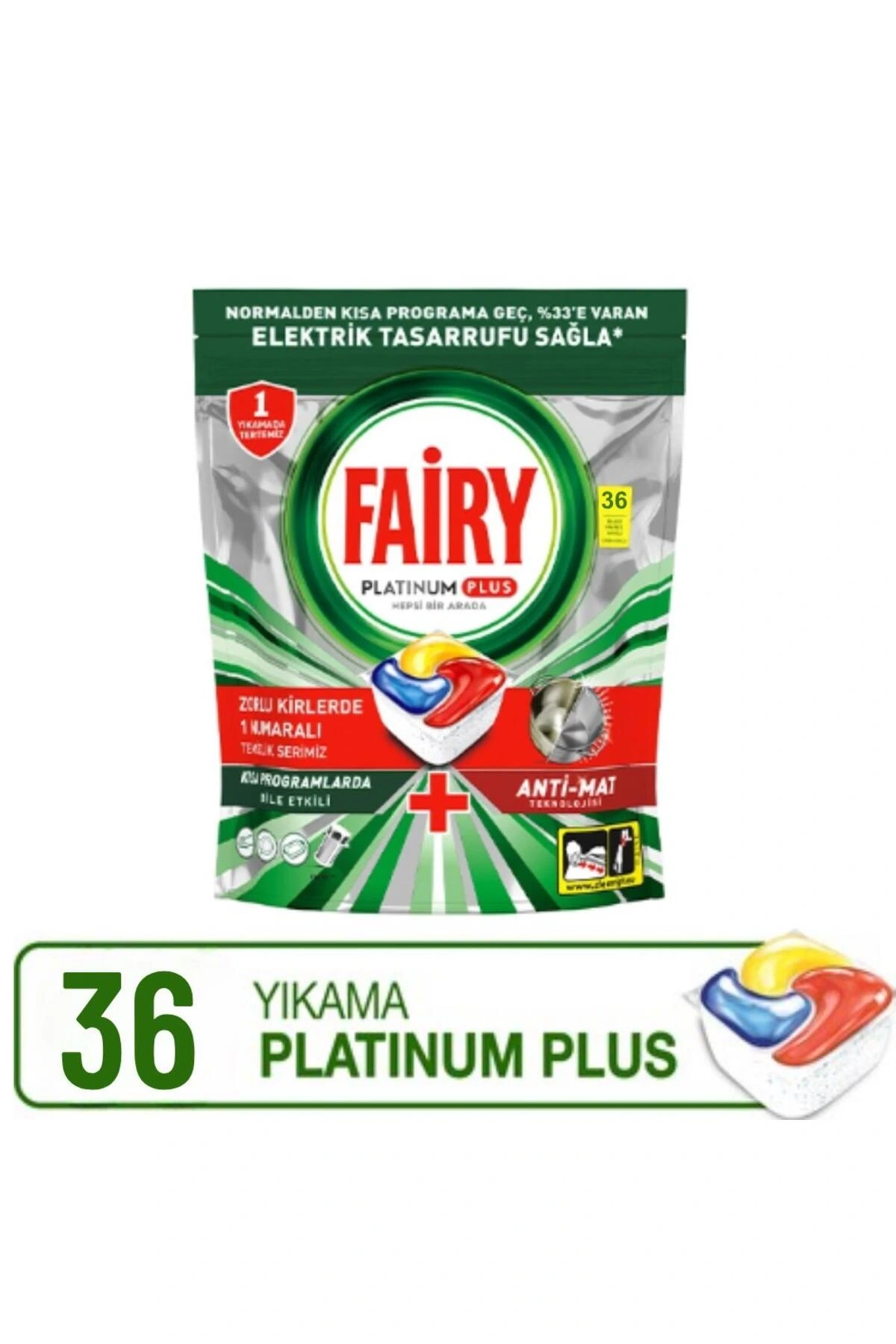 Fairy Platinum Plus 36 Yıkama Bulaşık Makinesi Tableti