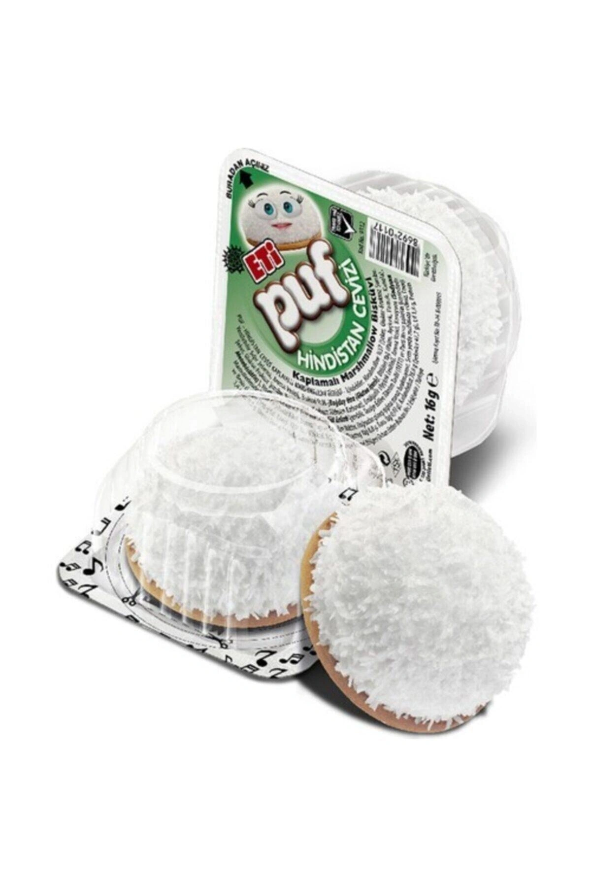 Eti Puf Hindistan Cevizli 16 g