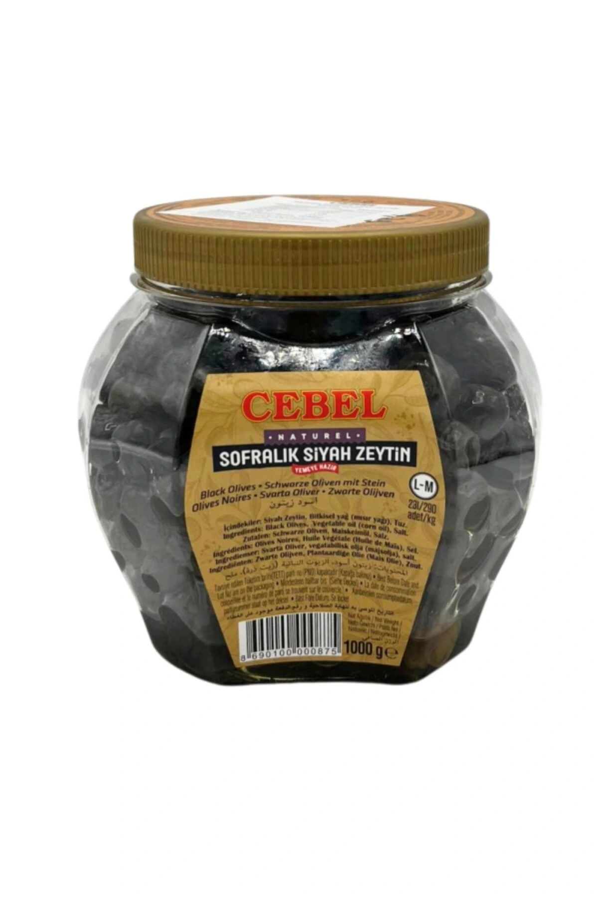 CEBEL SOFRALIK SİYAH ZEYTİN 1000 GR