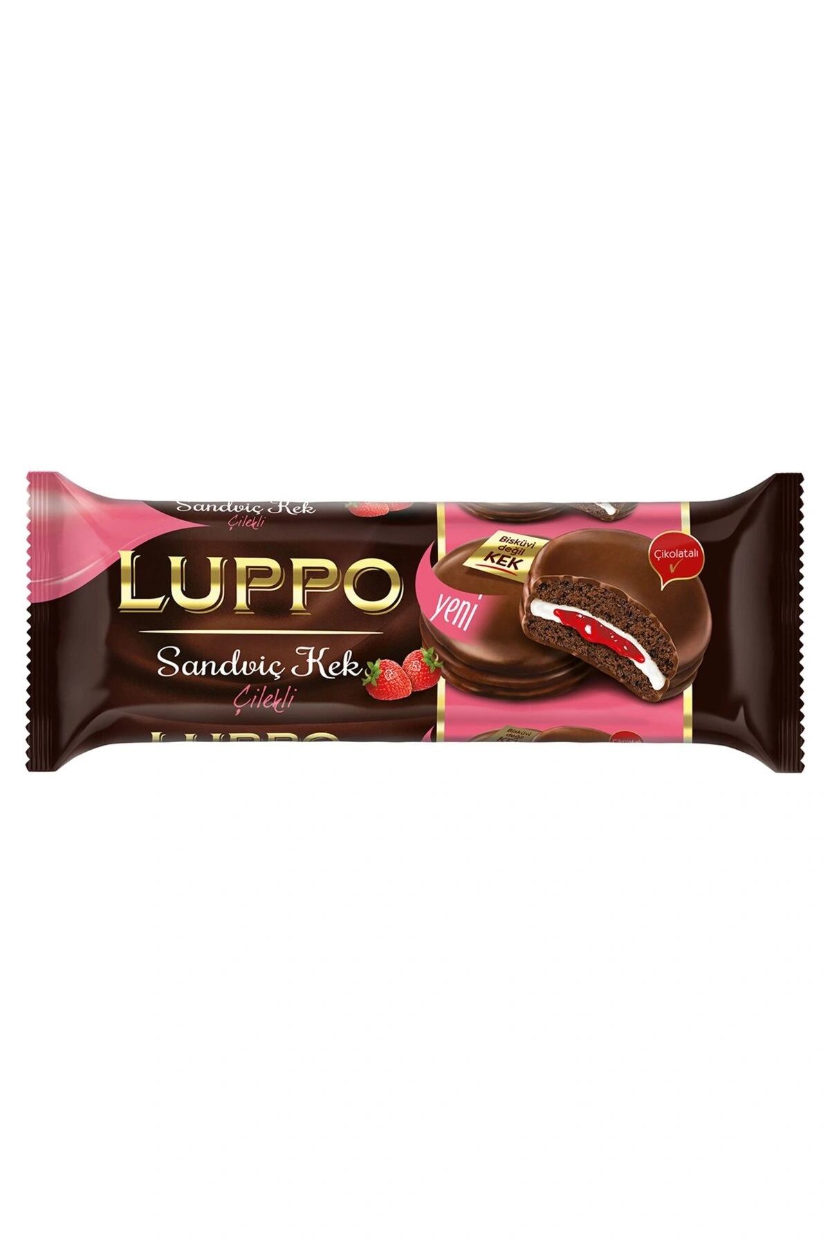 LUPPO SANDVİÇ ÇİLEKLİ 8 Lİ 182 GR (1 PAKET)