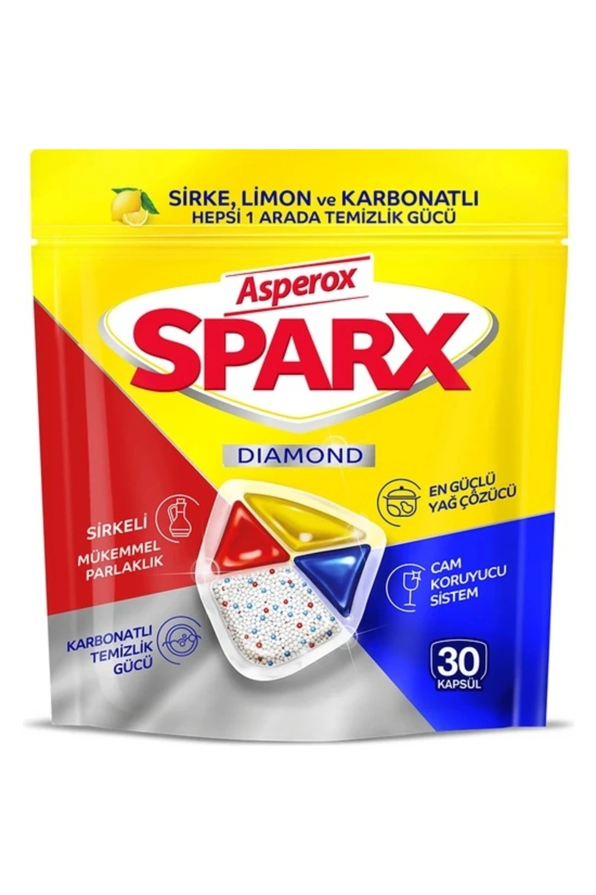 ASPEROX Sparx Bulaşık Makinesi Kapsülü 30 Lu