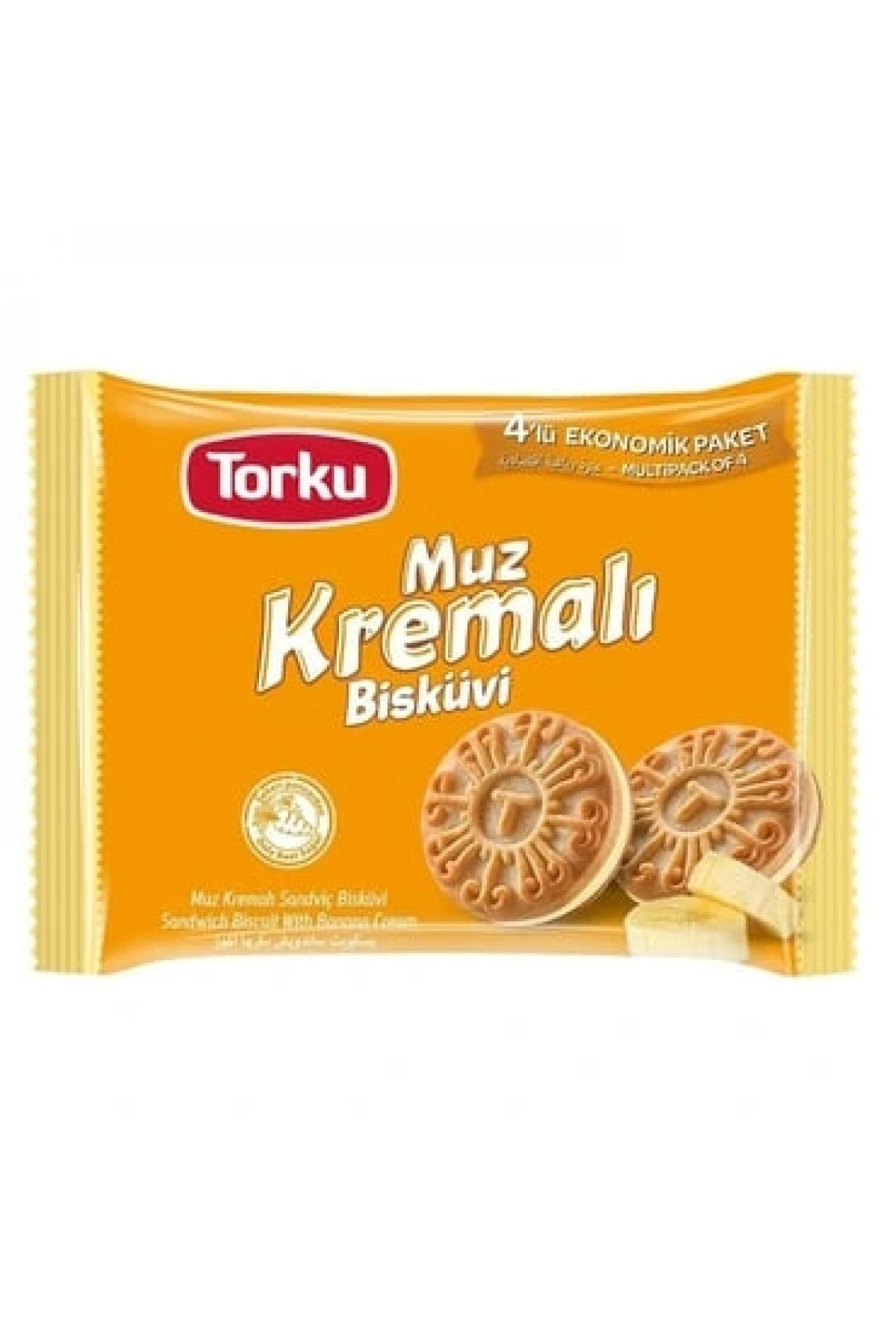 Torku Muz Kremalı Bisküvi 4x76g