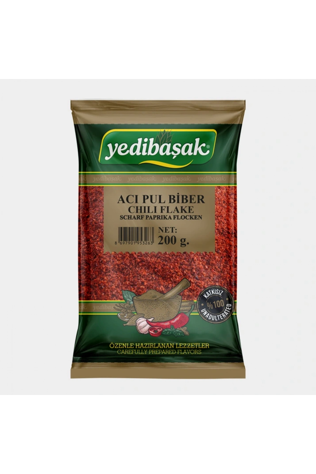 YEDİBAŞAK Acı Pul Biber 200 Gr