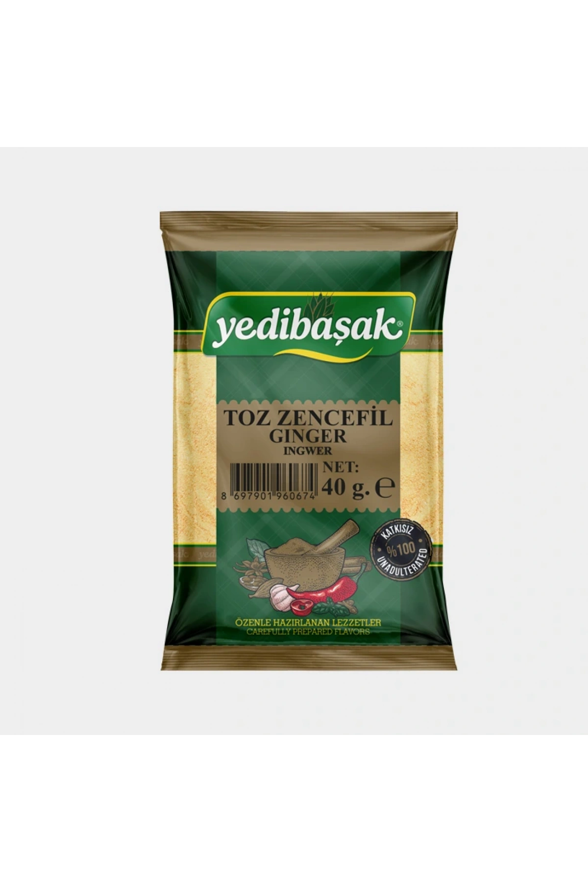YEDİBAŞAK Zencefil 40 g (Öğütülmüş)