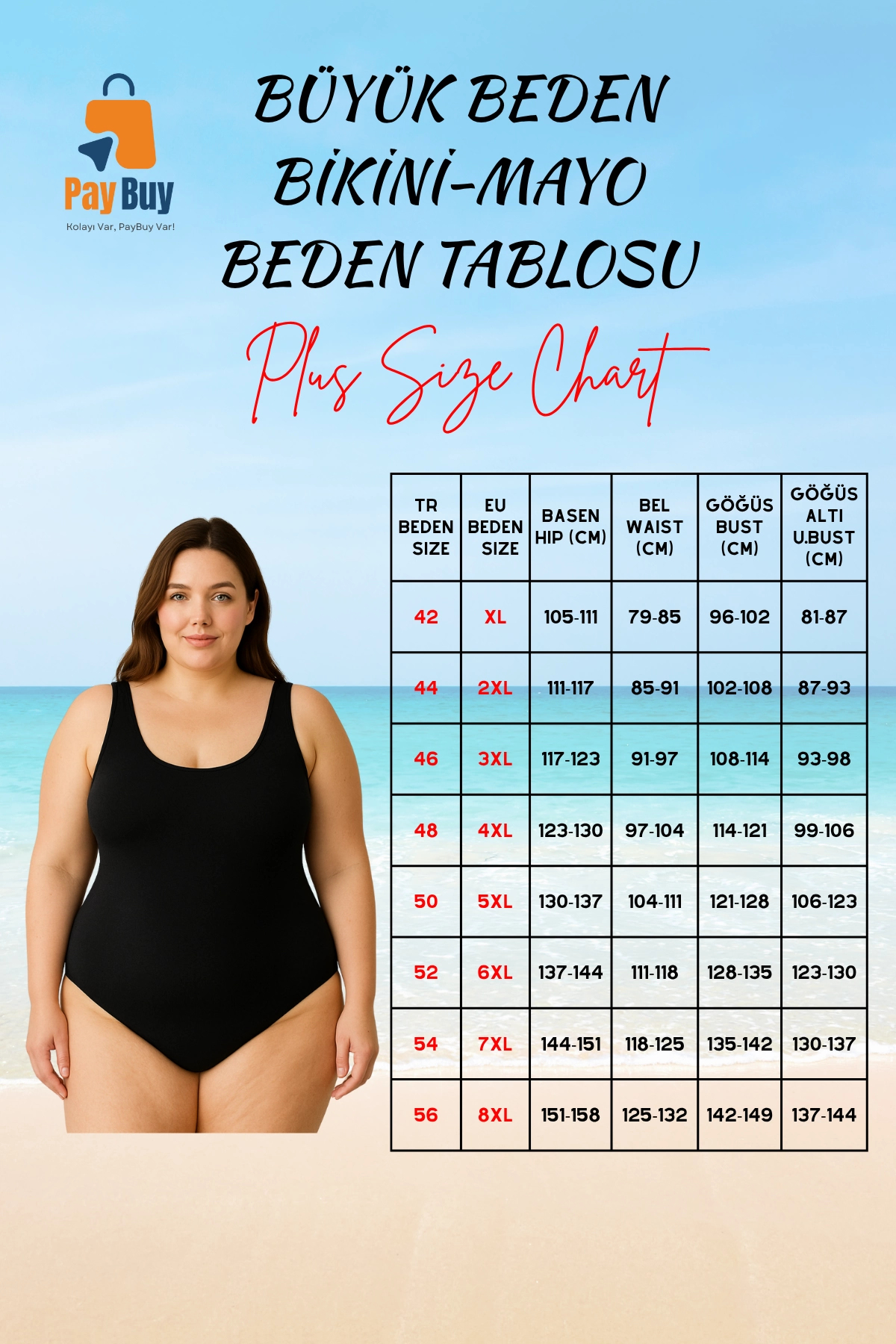 Kadın Büyük Beden Mayo Tankini Üst Kare Yaka Kolsuz Örme Kumaş Düz Desen Kaplı Plaj Giyim Basic