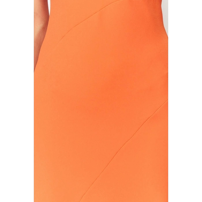 New Fit Graduation Prom Finike Woven Halter Neck Sleeveless Sleeve Shift Maxi Length Dress