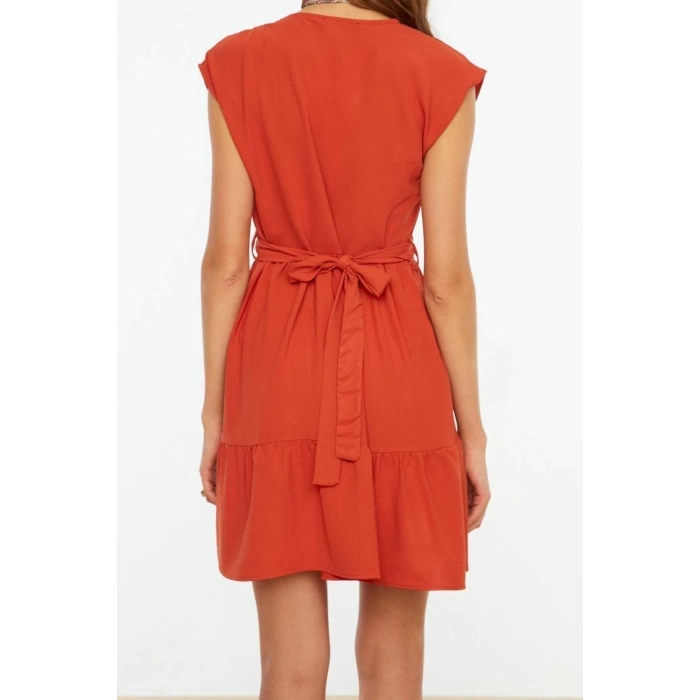 New Regular Casual Daily Aerobin Woven V Neck Sleeveless Sleeve Skater Mini Length Dress
