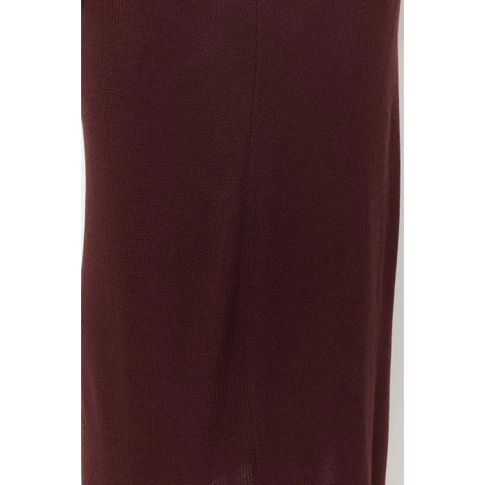 New Regular Casual Daily Single Plate Knitwear V Neck Strappy Sleeve Basic Maxi Length Dress