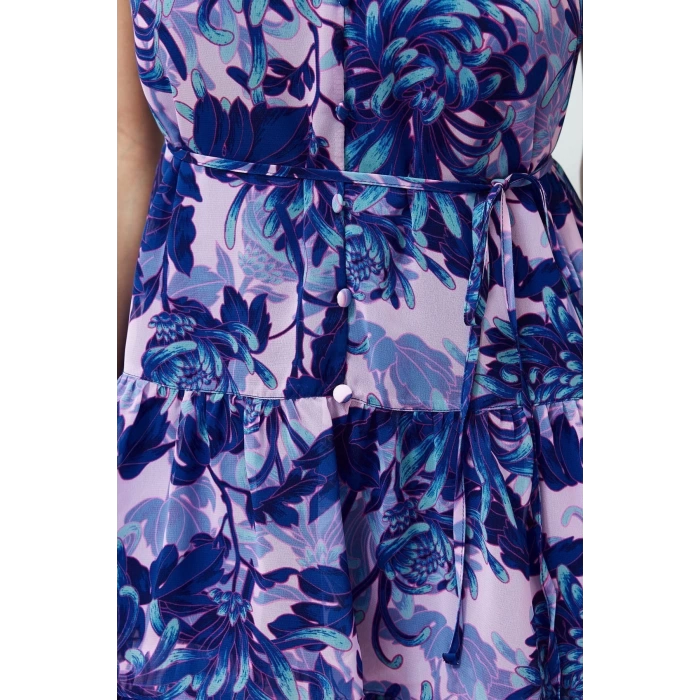New Regular Casual Daily Chiffon Woven Halter Neck Sleeveless Sleeve A-Line Mini Length Dress