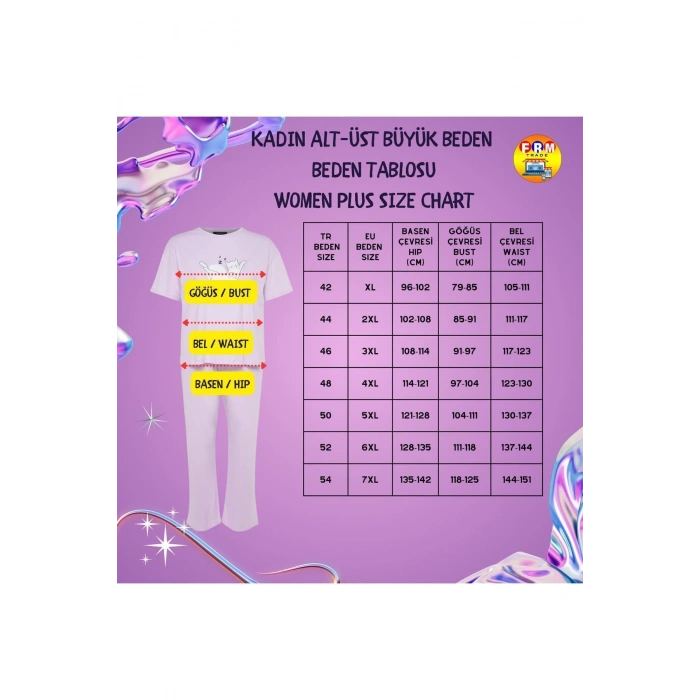 Büyük Beden Kadın Pamuklu Gömlek Yaka Kısa Kol Pamuklu Ayıcık Nakışlı Örme Pijama Takımı