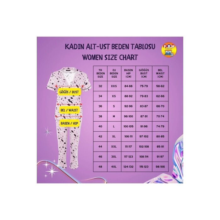Womens Polyester V Neck Strap Sleeve 5-Pack Belted Ribbon Detailed Ribbon Knitted Pajama Set