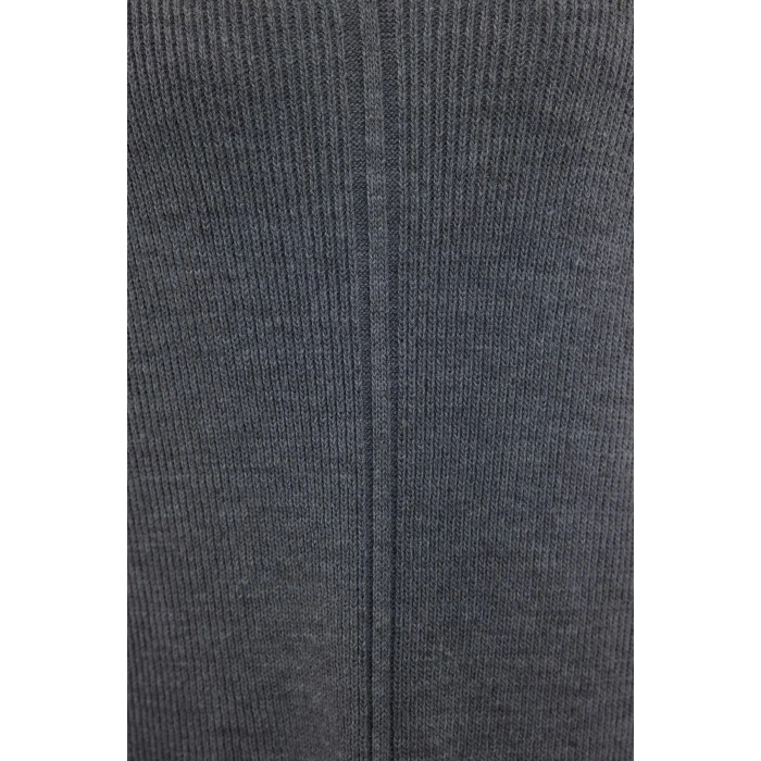 Women Fashion Stylish Plus Size Midi Length V Neck Fitted Vest Knit Dress