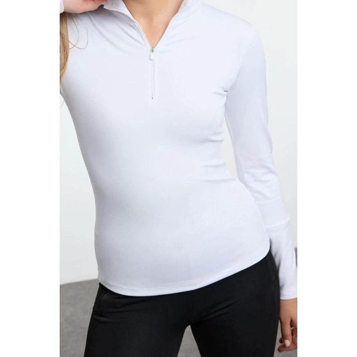 Womens Stand Collar Standard Sleeve Standard Extra Warm Zippered Polar Winter Knitted Sports Sweatshirt