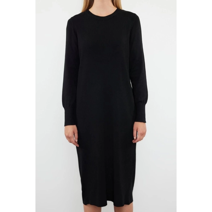 Women Fashion Stylish Maxi Length Stand Collar Regular Knitwear Premium Yarn Special Yarn Dress
