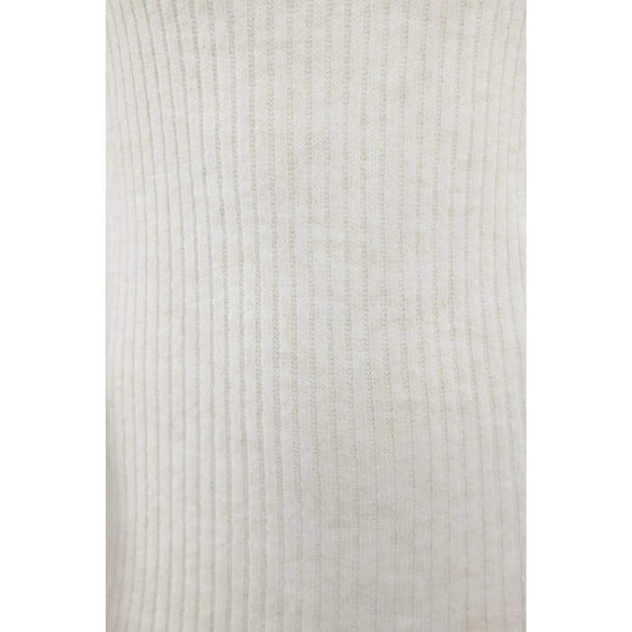 Women Fashion Stylish Maxi Length V Neck Regular Knitted Woolen Basic Dress