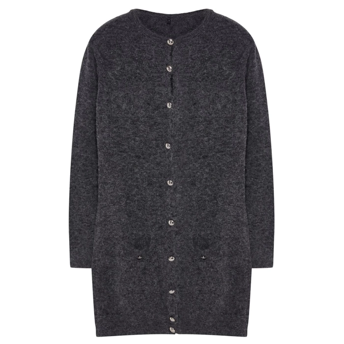 Women Fashion Stylish Mini Length Crew Neck Regular Length Knitted Woolen Dress