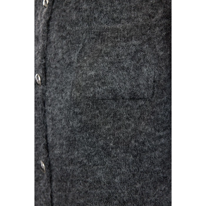 Women Fashion Stylish Mini Length Crew Neck Regular Length Knitted Woolen Dress