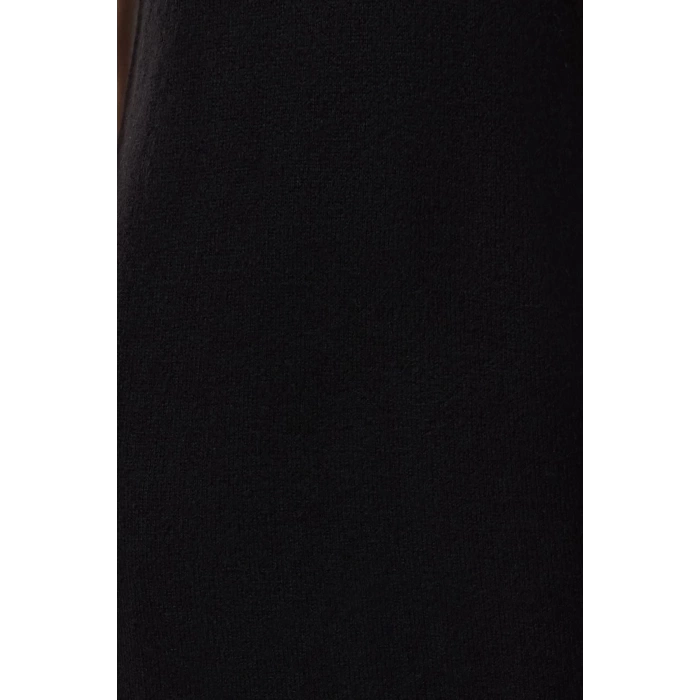 Women Fashion Stylish Maxi Length Crew Neck Regular Knitwear Soft Texture Slit Detailed Vest Dress
