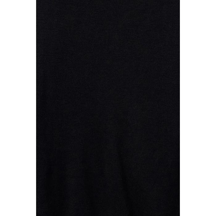Women Fashion Stylish Midi Length Boat Neck Regular Knitted Dress