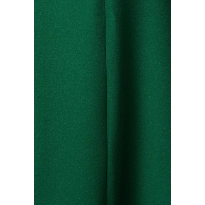 Women Fashion Stylish Midi Length V Neck Regular Angel Sleeve Detail A Cut Skirt Flounce Woven Dress