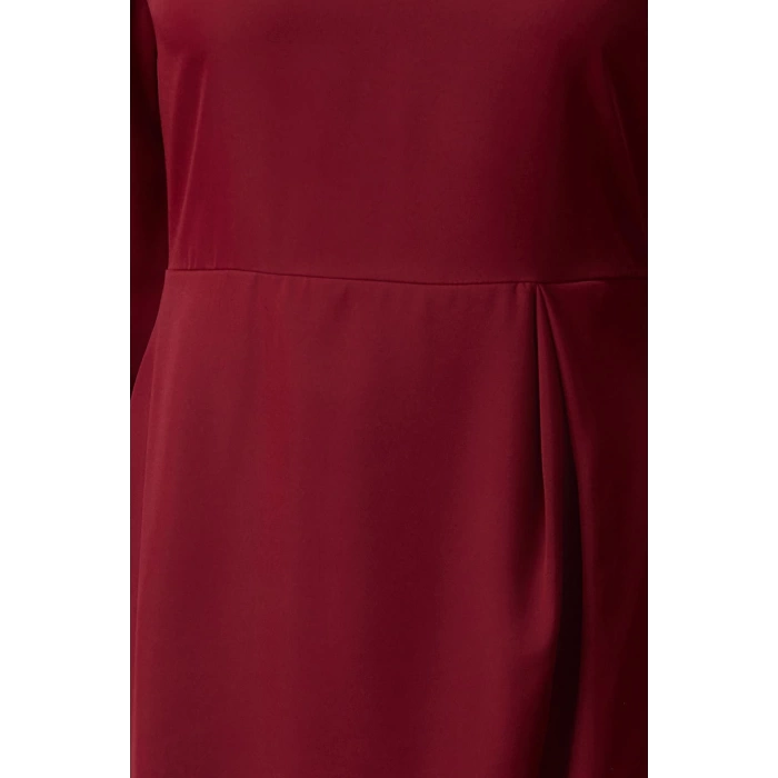 Women Fashion Stylish Mini Length Stand Collar Regular A Cut Woven Dress