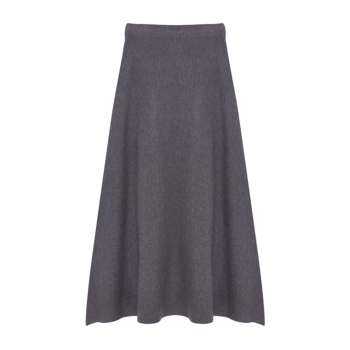 Women Fashion Style Midi Unlined Knitwear Premium Yarn Special Yarn Midi Knitwear Skirt