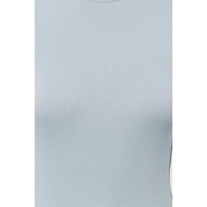 Women Fashion Stylish Turtleneck Standard Sleeve Regular Transparent Look Thin Knitwear Sweater