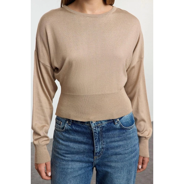 Women Fashion Stylish Crew Neck Standard Sleeve Regular Basic Premium Quality Knitwear Sweater