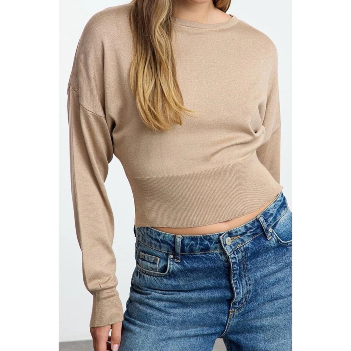 Women Fashion Stylish Crew Neck Standard Sleeve Regular Basic Premium Quality Knitwear Sweater