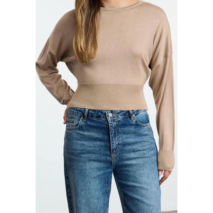 Women Fashion Stylish Crew Neck Standard Sleeve Regular Basic Premium Quality Knitwear Sweater