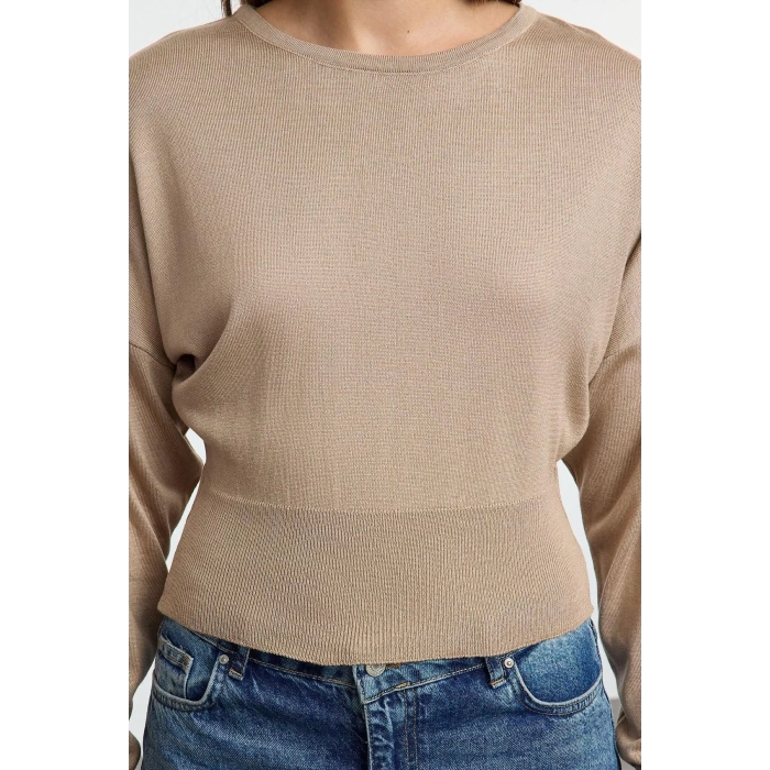 Women Fashion Stylish Crew Neck Standard Sleeve Regular Basic Premium Quality Knitwear Sweater