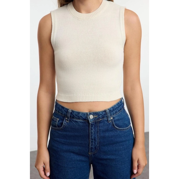Women Fashion Stylish Turn-down Collar Standard Sleeve Regular Crop Sweater-Blouse Set Knitwear Sweater