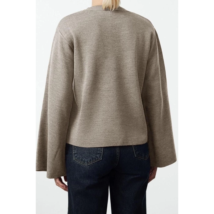 Women Fashion Stylish Crew Neck Standard Sleeve Regular Basic Knitwear Sweater