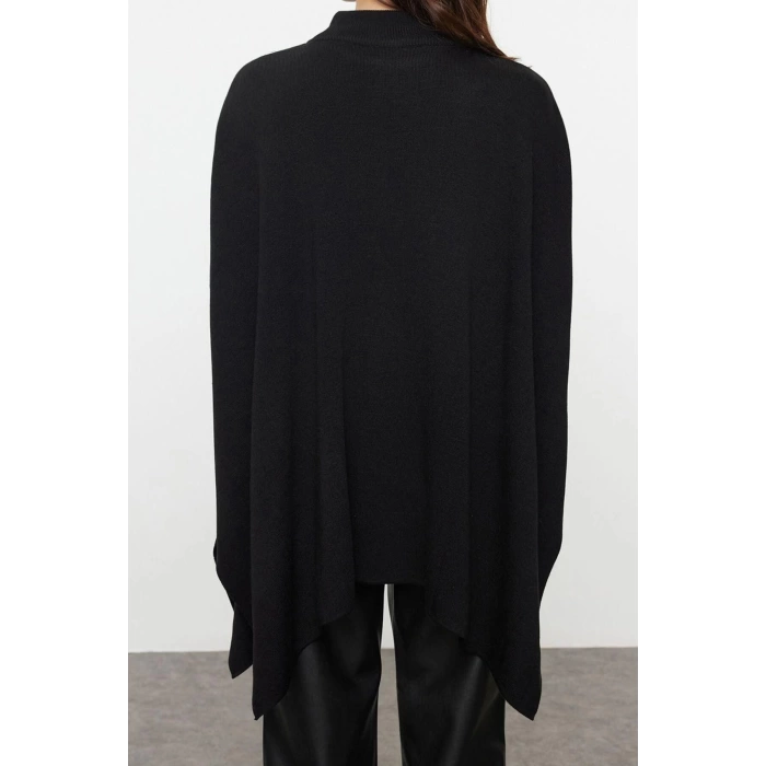 Women Fashion Stylish Crew Neck Standard Sleeve Regular Wide Fit Stand Collar Knitwear Sweater