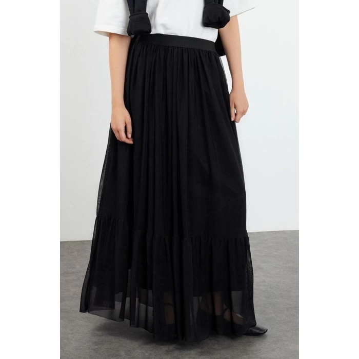 Fashion Hijab Regular Plain Pattern Daily Maxi Length Lined Woven Skirt