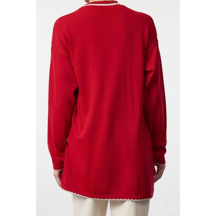 Style Modern Womens Standard Sleeve Crew Neck Hijab Knitwear Sweater