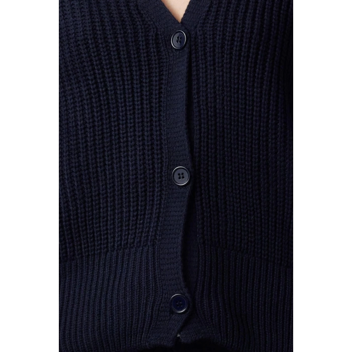 Kadın Modern Tarz Oversize V Yaka Regular Triko Hırka
