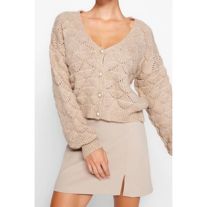 Womens Modern Style Regular V Neck Regular Knitwear Cardigan